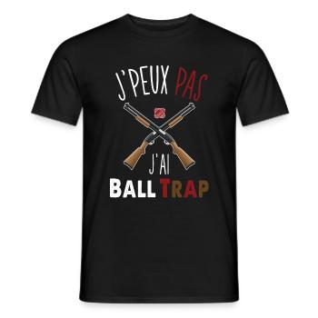 J'peux pas j'ai BallTrap - T-shirt homme - noir - Devant - AI Model Male 178 light (178cm)