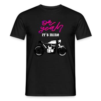 Motorrad Cafe Racer Design - Männer T-Shirt - Schwarz - Vorne - AI Model Male 178 light (178cm)