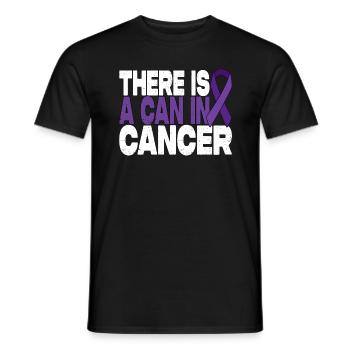 There Is A Can In Cancer - Magenkrebs Motivation - Männer T-Shirt - Schwarz - Vorne - AI Model Male 178 light (178cm)