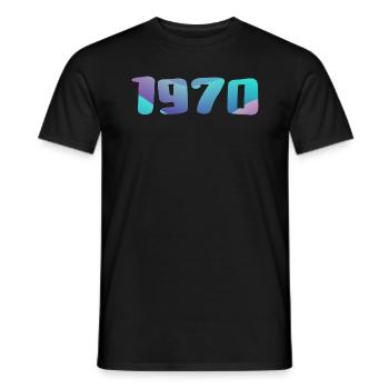 1970's Birthday Gift Vintage 1970's Retro 1970's - Men's T-Shirt - black - Front - AI Model Male 178 light (178cm)