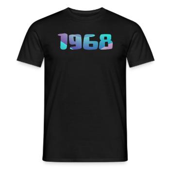 1968 Geburtstagsgeschenk Vintage 1968 Retro 1968 - Männer T-Shirt - Schwarz - Vorne - AI Model Male 178 light (178cm)