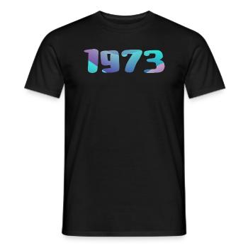 1973 Geburtstagsgeschenk Jahrgang 1973 Retro 1973 - Männer T-Shirt - Schwarz - Vorne - AI Model Male 178 light (178cm)