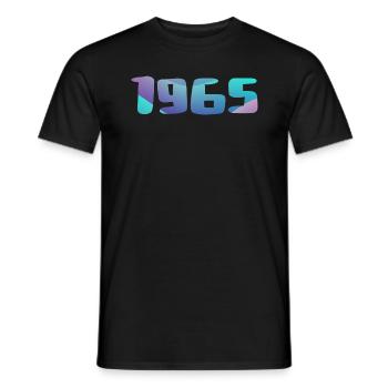 Cadeau Anniversaire 1965 Millésime 1965 Rétro 1965 - T-shirt homme - noir - Devant - AI Model Male 178 light (178cm)