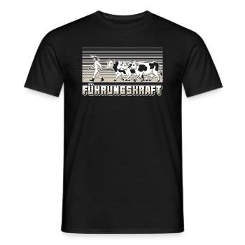 Führungskraft Kühe Landwirt Bauer Geschenkidee - Männer T-Shirt - Schwarz - Vorne - AI Model Male 178 light (178cm)