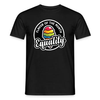 LGBT Gay Pride Month Rainbow Ice Cream LGBTQ - Men's T-Shirt - black - Front - AI Model Male 178 light (178cm)