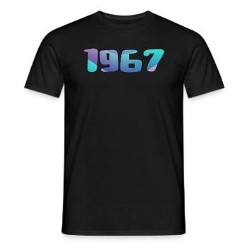 1967 Geburtstagsgeschenk Vintage 1967 Retro 1967 - Männer T-Shirt - Schwarz - Vorne - AI Model Male 178 light (178cm)