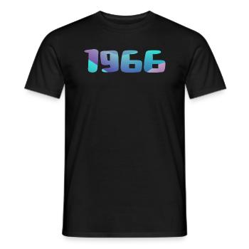 1966 Birthday Gift Vintage 1966 Retro 1966 - Men's T-Shirt - black - Front - AI Model Male 178 light (178cm)