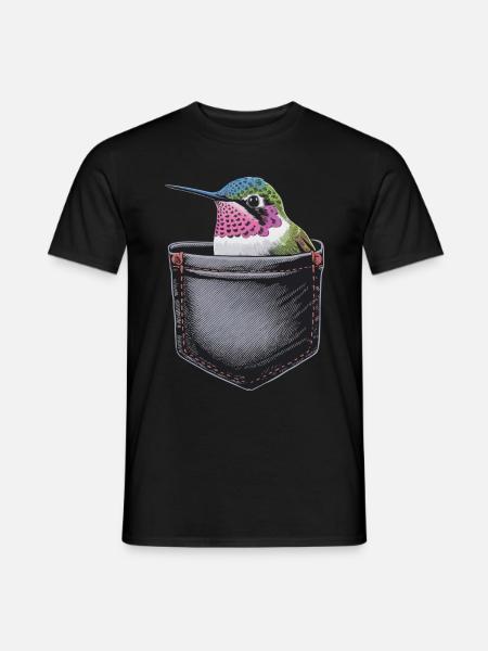 Kolibri - Männer T-Shirt - Schwarz