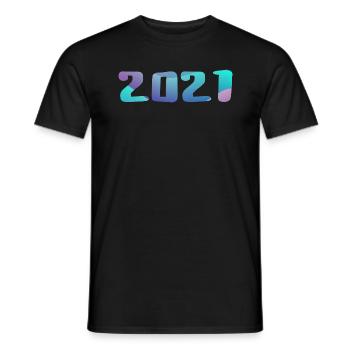 Geburtstagsgeschenk 2021 Jahrgang 2021 Retro 2021 - Männer T-Shirt - Schwarz - Vorne - AI Model Male 178 light (178cm)