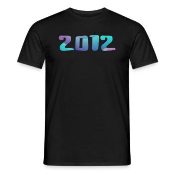 Cadeau Anniversaire 2012 Millésime 2012 Rétro 2012 - T-shirt homme - noir - Devant - AI Model Male 178 light (178cm)