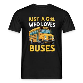 Bus Busfahrer Schulbus - Männer T-Shirt - Schwarz - Vorne - AI Model Male 178 light (178cm)