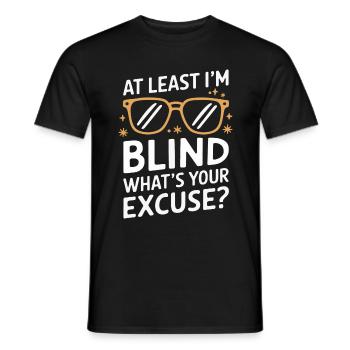 Blinde Blindheit Sehbehinderte Menschen - Männer T-Shirt - Schwarz - Vorne - AI Model Male 178 light (178cm)