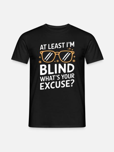 Blinde Blindheit Sehbehinderte Menschen - Männer T-Shirt - Schwarz