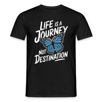 Schmetterling Monarchfalter Bunt Schmetterlinge - Männer T-Shirt - Schwarz - Vorne - AI Model Male 178 light (178cm)