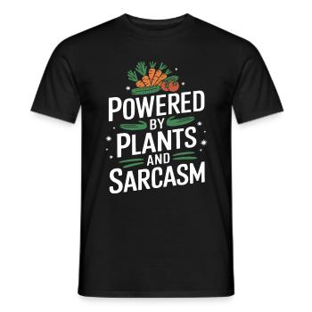 Végétarien Végétalien Végétarien Végétarien - T-shirt homme - noir - Devant - AI Model Male 178 light (178cm)