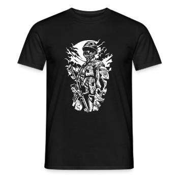 Zombie Soldier - Männer T-Shirt - Schwarz - Vorne - AI Model Male 178 light (178cm)