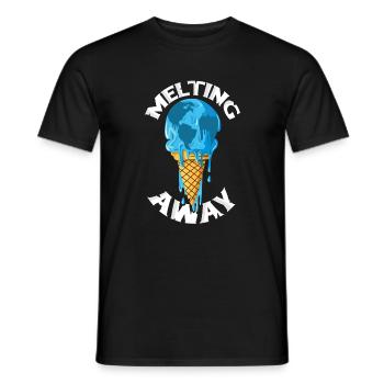 Unsere Welt schmilzt dahin - Männer T-Shirt - Schwarz - Vorne - AI Model Male 178 light (178cm)