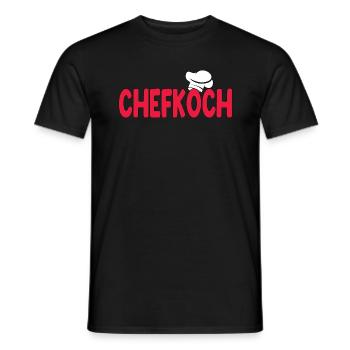 Chefkoch - Männer T-Shirt - Schwarz - Vorne - AI Model Male 178 light (178cm)