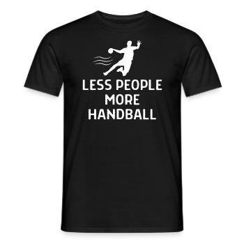 Un joueur de handball de handball dit cadeau - T-shirt homme - noir - Devant - AI Model Male 178 light (178cm)