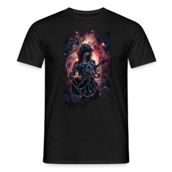 I ♡ Music 2 - Men's T-Shirt - black - Front - AI Model Male 178 light (178cm)