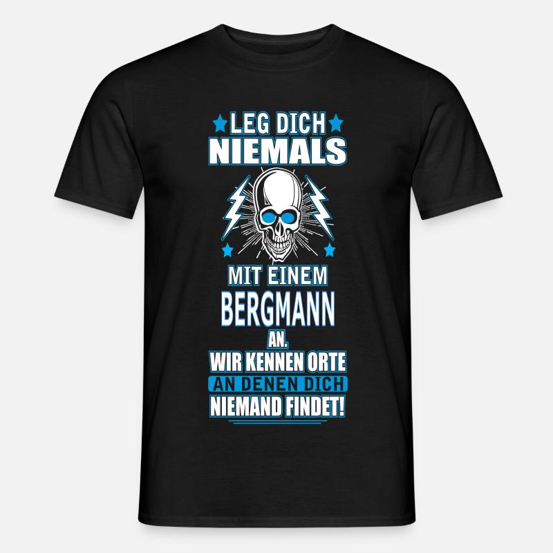 BERGMANN - Männer T-Shirt - Schwarz