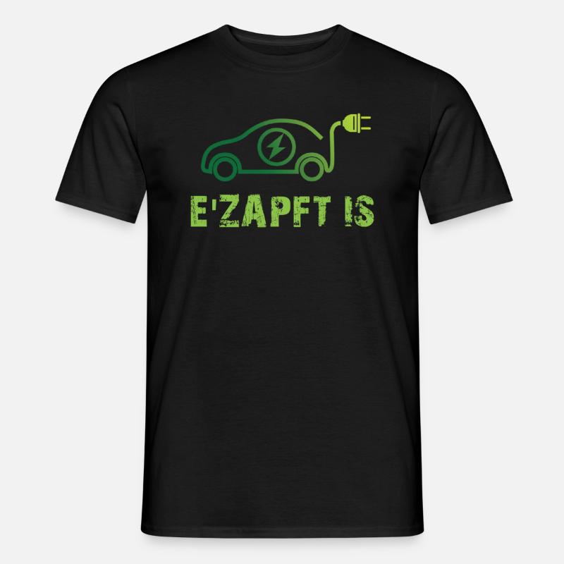  Elektrisches Auto Design - Männer T-Shirt - Schwarz