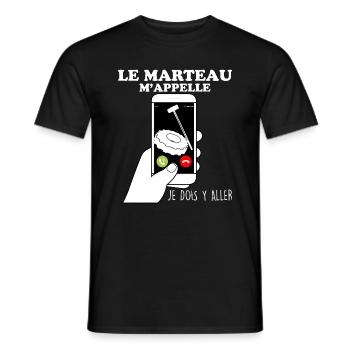 Le marteau Du Cross Training Cadeau Sport - T-shirt homme - noir - Devant - AI Model Male 178 light (178cm)
