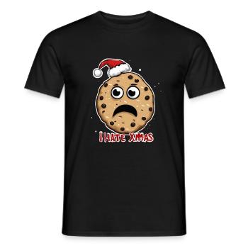 Je déteste Noël Gâteau aux biscuits en colère Noël - T-shirt homme - noir - Devant - AI Model Male 178 light (178cm)