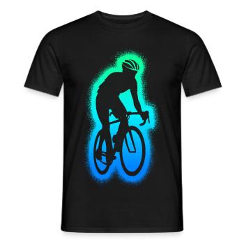 Fahrrad Rennradfahrer Kinder Herren Jungen Rennrad - Männer T-Shirt - Schwarz - Vorne - AI Model Male 178 light (178cm)
