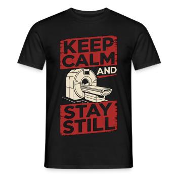MRI Tech Keep Calm And Stay Still Radiologist - Männer T-Shirt - Schwarz - Vorne - AI Model Male 178 light (178cm)