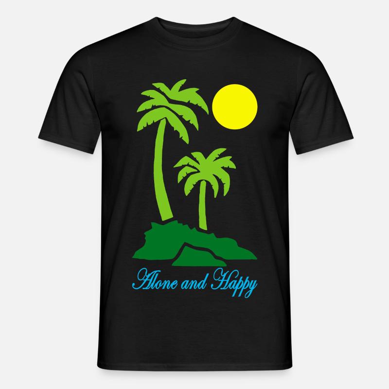 Solo e felice - T-shirt uomo - nero