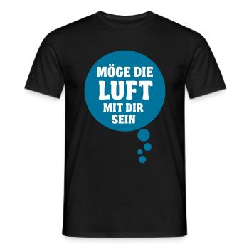 Möge die Luft mit dir sein - Männer T-Shirt - Schwarz - Vorne - AI Model Male 178 light (178cm)