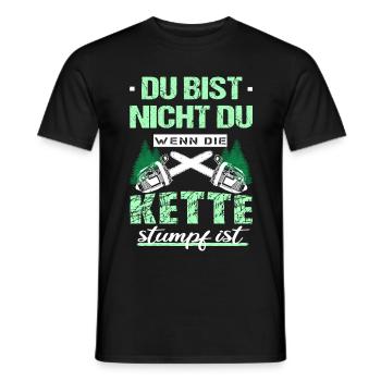 Holzfäller Sprüche Förster Geschenk Waldarbeiter - Männer T-Shirt - Schwarz - Vorne - AI Model Male 178 light (178cm)