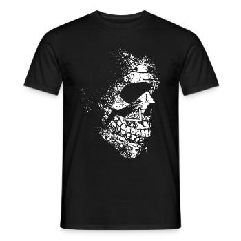 Tête de mort celtique - T-shirt homme - noir - Devant - AI Model Male 178 light (178cm)