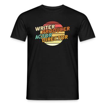 Réalisateur Action Director - T-shirt homme - noir - Devant - AI Model Male 178 light (178cm)