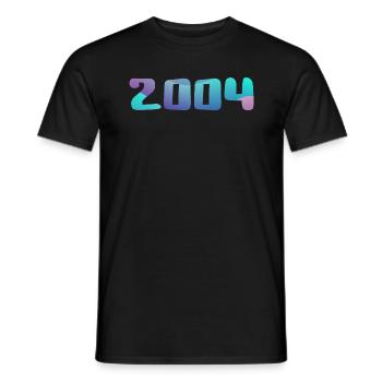 Geburtstagsgeschenk 2004 Jahrgang 2004 Retro 2004 - Männer T-Shirt - Schwarz - Vorne - AI Model Male 178 light (178cm)