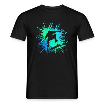 patineur - T-shirt homme - noir - Devant - AI Model Male 178 light (178cm)