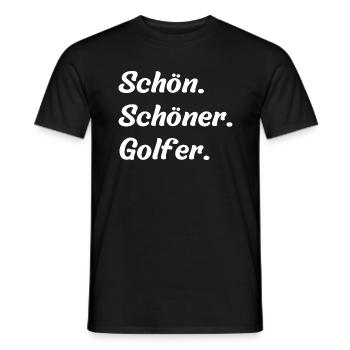 Schön. Schöner. Golfer - Männer T-Shirt - Schwarz - Vorne - AI Model Male 178 light (178cm)