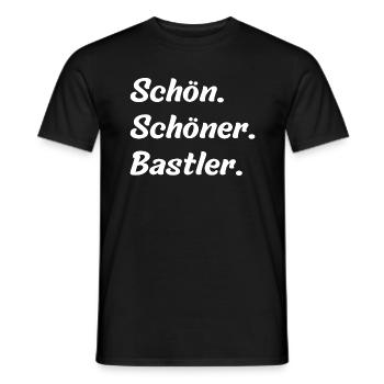 Schön. Schöner. Bastler - Männer T-Shirt - Schwarz - Vorne - AI Model Male 178 light (178cm)