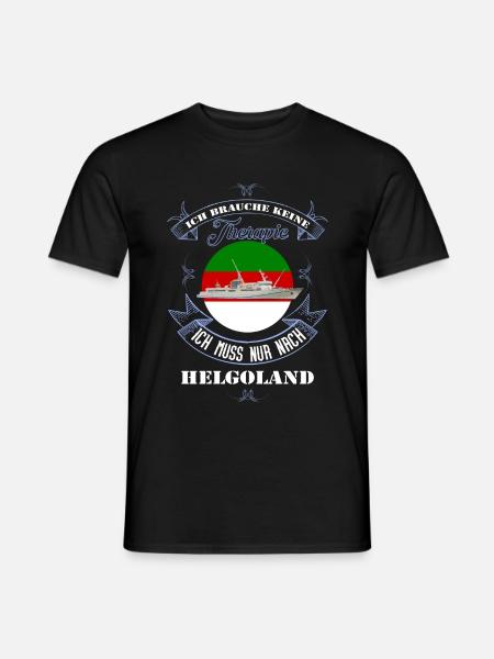 Helgoland T-Shirt mit MS Helgoland - Männer T-Shirt - Schwarz