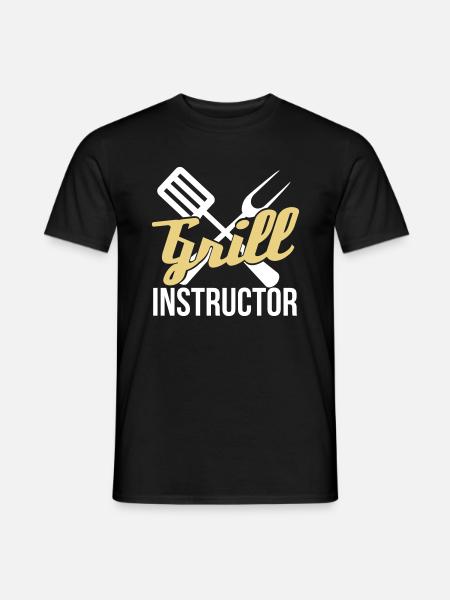 Grill Instructor - Männer T-Shirt - Schwarz