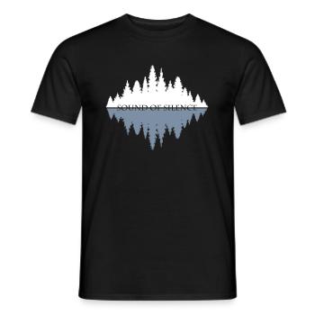 SOUND OF SILENCE - Männer T-Shirt - Schwarz - Vorne - AI Model Male 178 light (178cm)