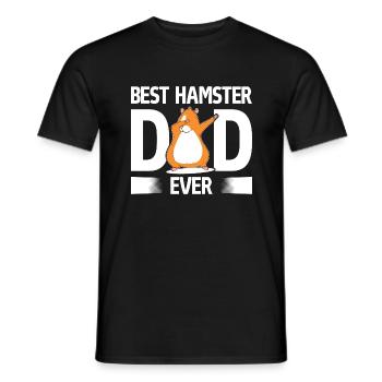Meilleur hamster papa de tous les temps Dabbing Golden Hamster - T-shirt homme - noir - Devant - AI Model Male 178 light (178cm)