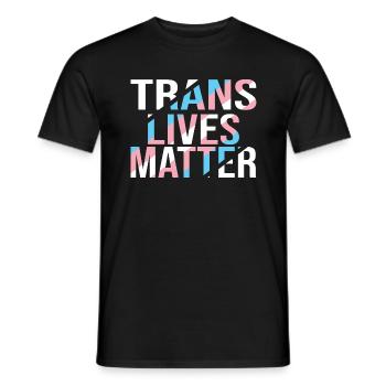 Trans Lives Matter - Transgender Pride - Men's T-Shirt - black - Front - AI Model Male 178 light (178cm)