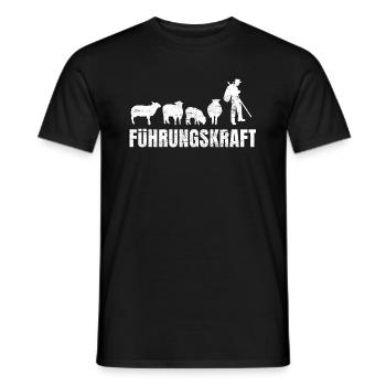 Führungskraft Schäfer Schafzüchter Schaf Hirte - Männer T-Shirt - Schwarz - Vorne - AI Model Male 178 light (178cm)