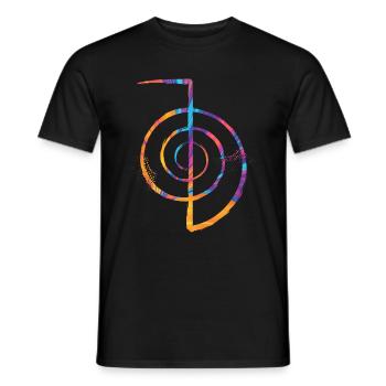 Reiki - T-shirt homme - noir - Devant - AI Model Male 178 light (178cm)