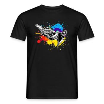 Motocross Supercross Splash - T-shirt homme - noir - Devant - AI Model Male 178 light (178cm)