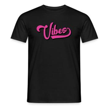 Vibes - Männer T-Shirt - Schwarz - Vorne - AI Model Male 178 light (178cm)