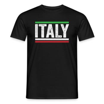 Italie - Italien Italien - T-shirt homme - noir - Devant - AI Model Male 178 light (178cm)