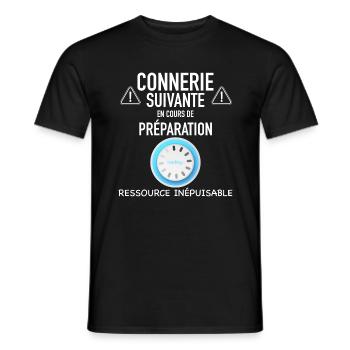Connerie suivante papa et garçon - T-shirt homme - noir - Devant - AI Model Male 178 light (178cm)